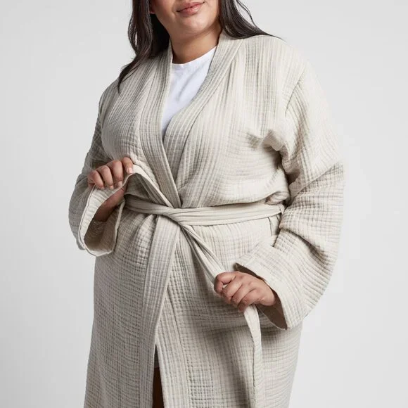 Parachute Cream Waffle-Knit Robe - Picture 1 of 7